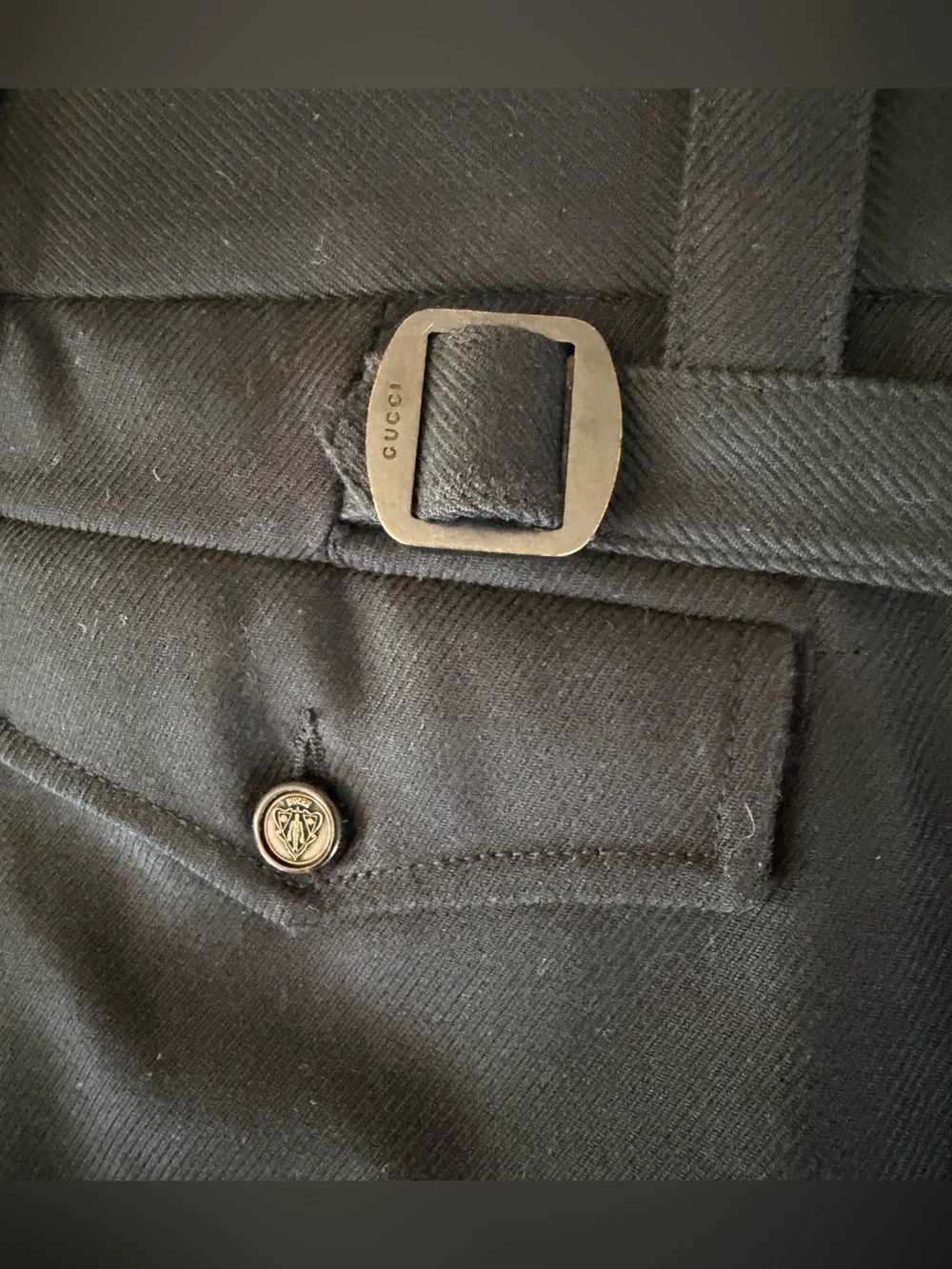 Gucci Men's Black Tailored Dress Pants
